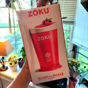 Zoku slushy shake red cup maker home appliance kitchen decor NWT women decoratio